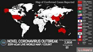 Map Corona Virus Live